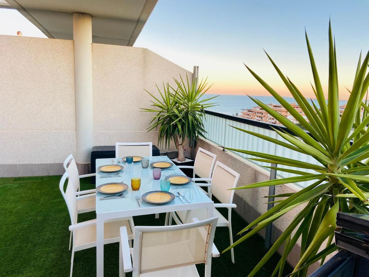 Patacona Premium Penthouse Sea Views & Barbecue Apartment Валенсия Екстериор снимка